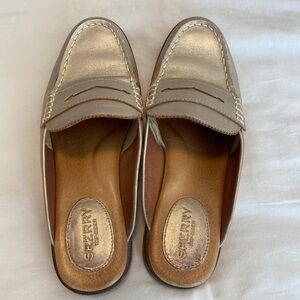 Sperry Women's Metallic Gold Loafers